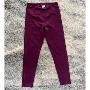 ||SOLD|| Girlfriend Collective plum compressive high-rise legging XL